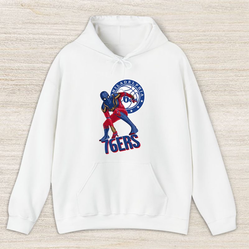 Spiderman NBA Philadelphia 76ers Unisex Hoodie TAH8434