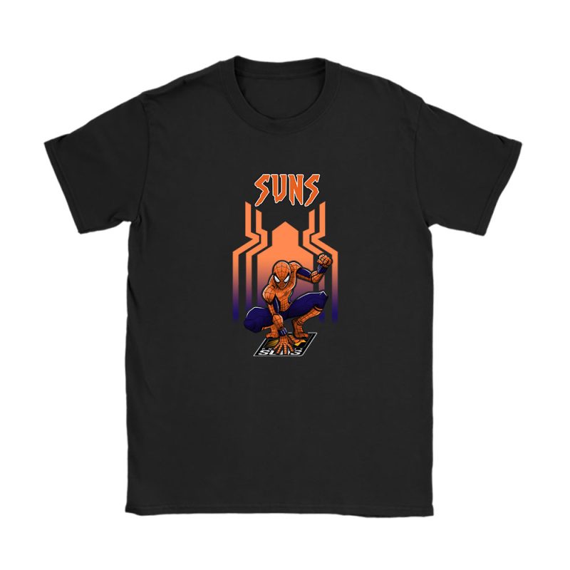 Spiderman NBA Phoenix Suns Unisex T-Shirt Cotton Tee TAT7365