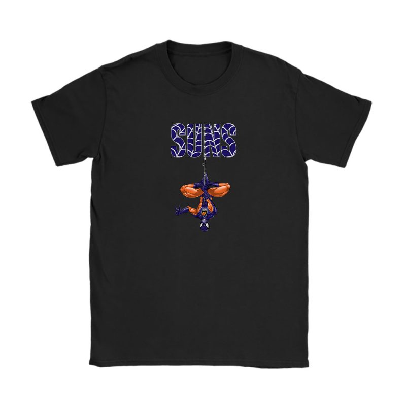 Spiderman NBA Phoenix Suns Unisex T-Shirt Cotton Tee TAT7366