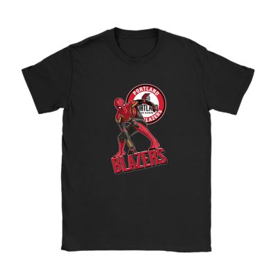 Spiderman NBA Portland Trail Blazers Unisex T-Shirt Cotton Tee TAT8430