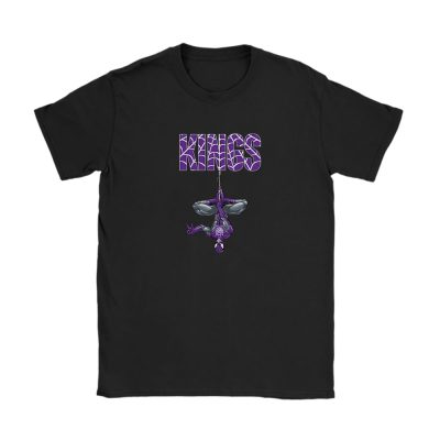 Spiderman NBA Sacramento Kings Unisex T-Shirt Cotton Tee TAT7386