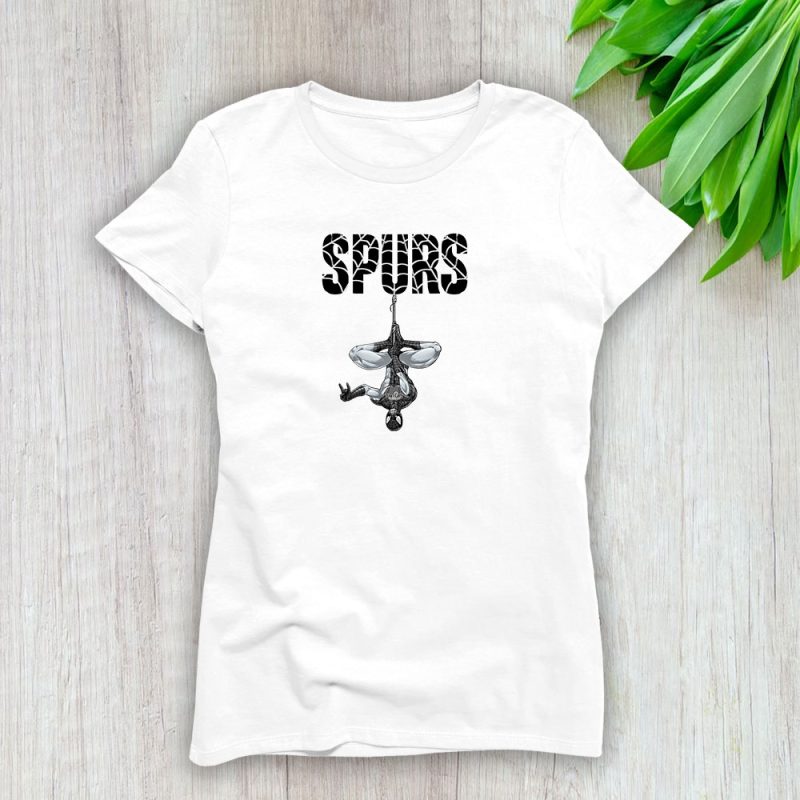 Spiderman NBA San Antonio Spurs Lady T-Shirt Women Tee LTL7394