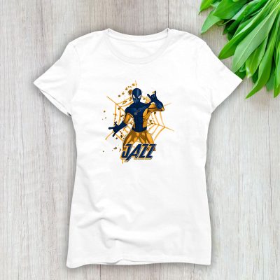 Spiderman NBA Utah Jazz Lady T-Shirt Women Tee LTL7415