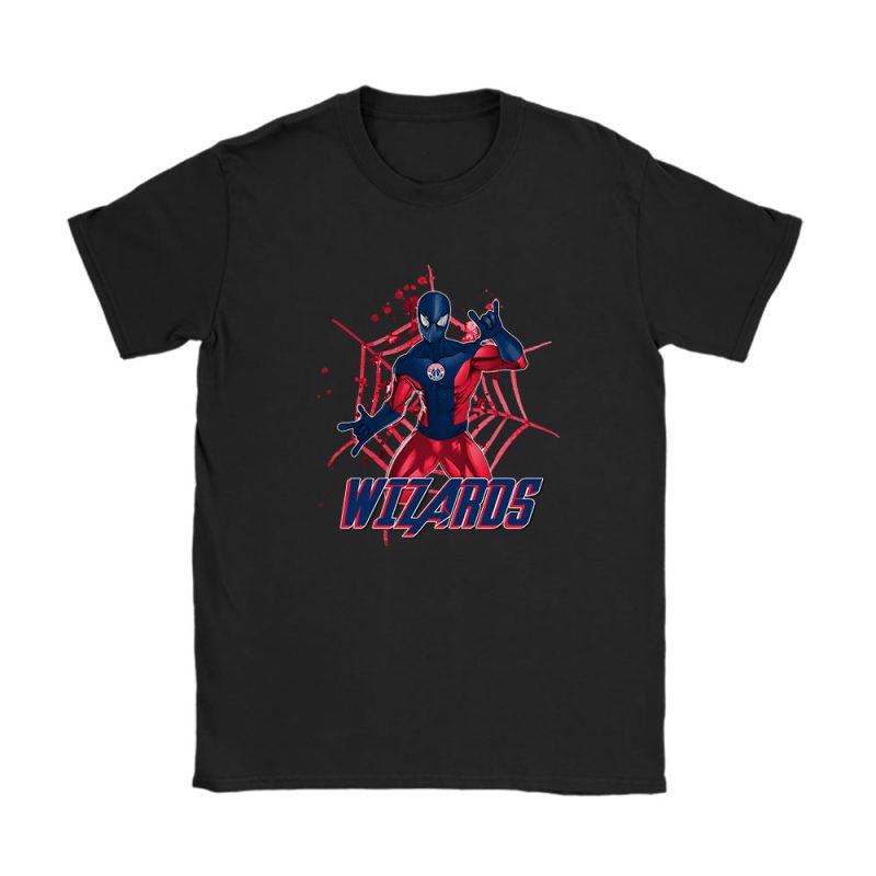 Spiderman NBA Washington Wizards Unisex T-Shirt Cotton Tee TAT7425