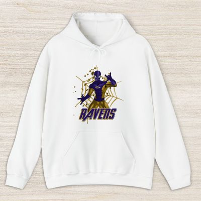 Spiderman NFL Baltimore Ravens Unisex Hoodie TAH7136