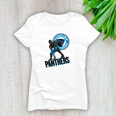 Spiderman NFL Carolina Panthers Lady T-Shirt Women Cotton Tee TLT7646