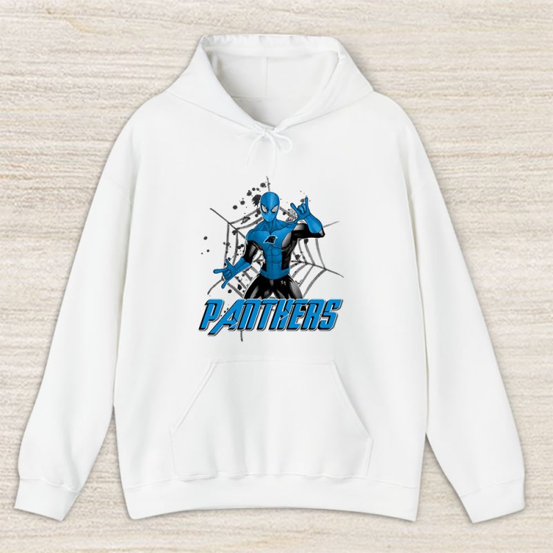 Spiderman NFL Carolina Panthers Unisex Hoodie TAH7173