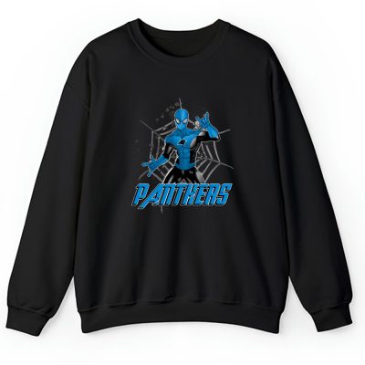 Spiderman NFL Carolina Panthers Unisex Sweatshirt TAS7173