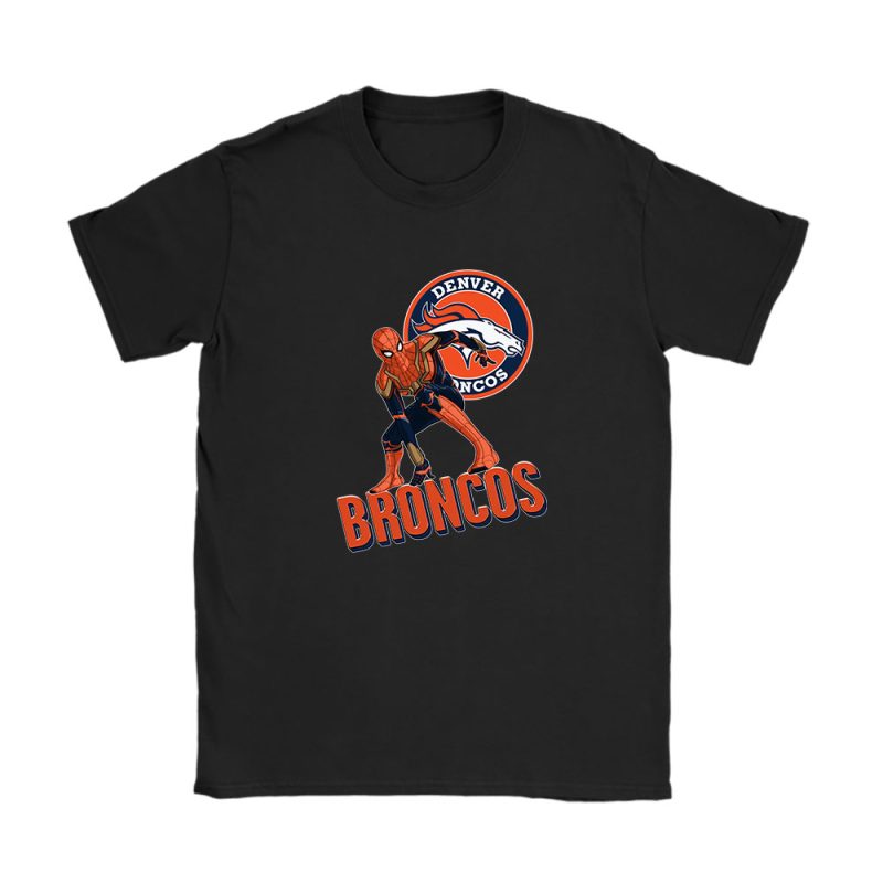 Spiderman NFL Denver Broncos Unisex T-Shirt Cotton Tee TAT7651