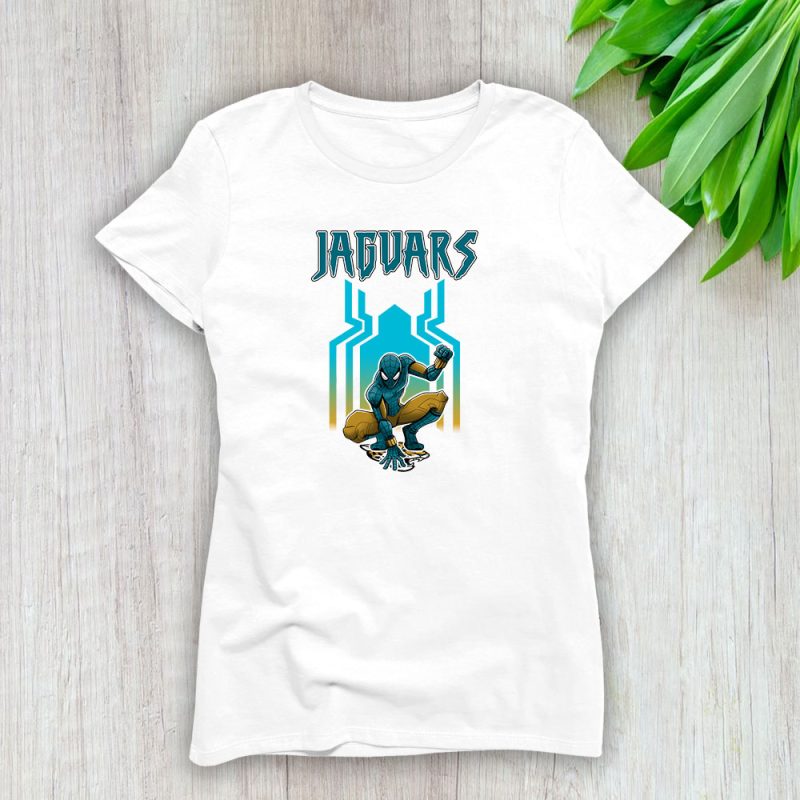 Spiderman NFL Jacksonville Jaguars Brand Lady T-Shirt Women Tee TLT6582