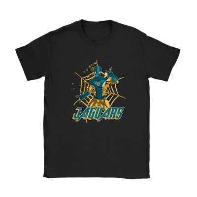 Spiderman NFL Jacksonville Jaguars Unisex T-Shirt Cotton Tee TAT7240