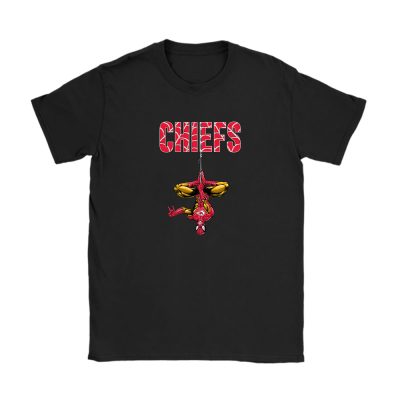 Spiderman NFL Kansas City Chiefs Unisex T-Shirt Cotton Tee TAT7243