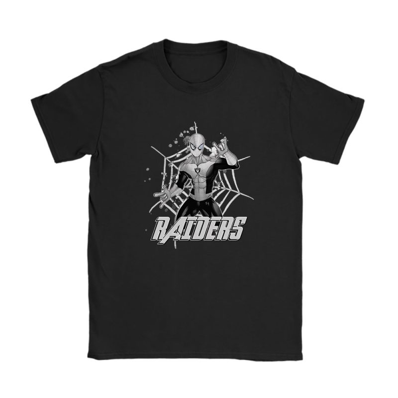 Spiderman NFL Las Vegas Raiders Unisex T-Shirt Cotton Tee TAT7261