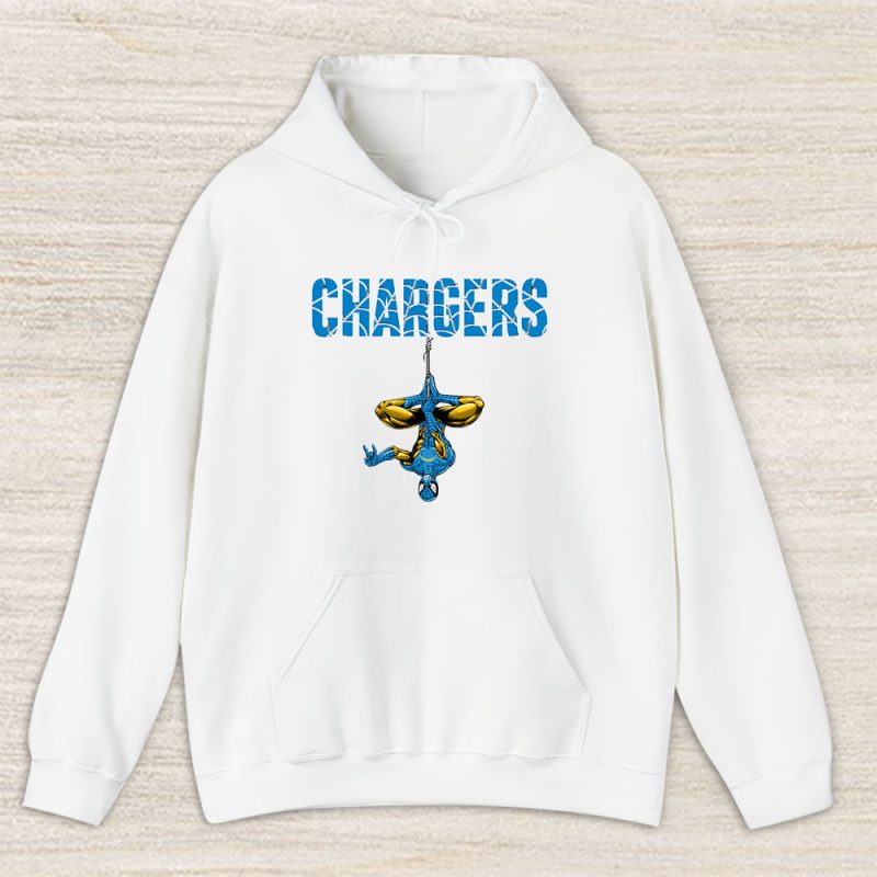 Spiderman NFL Los Angeles Chargers Unisex Hoodie TAH7254