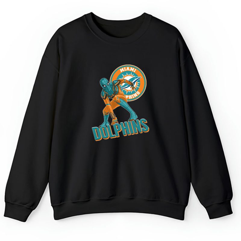 Spiderman NFL Miami Dolphins Unisex Sweatshirt TAS7675