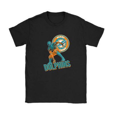 Spiderman NFL Miami Dolphins Unisex T-Shirt Cotton Tee TAT7675