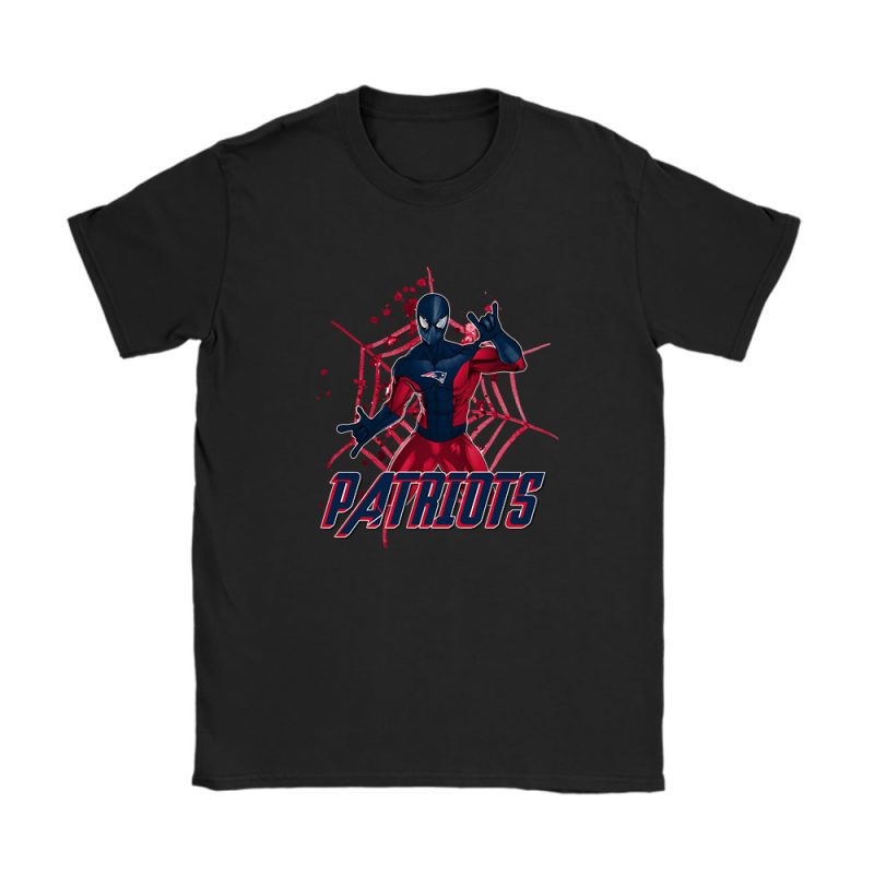 Spiderman NFL New England Patriots Unisex T-Shirt Cotton Tee TAT7318