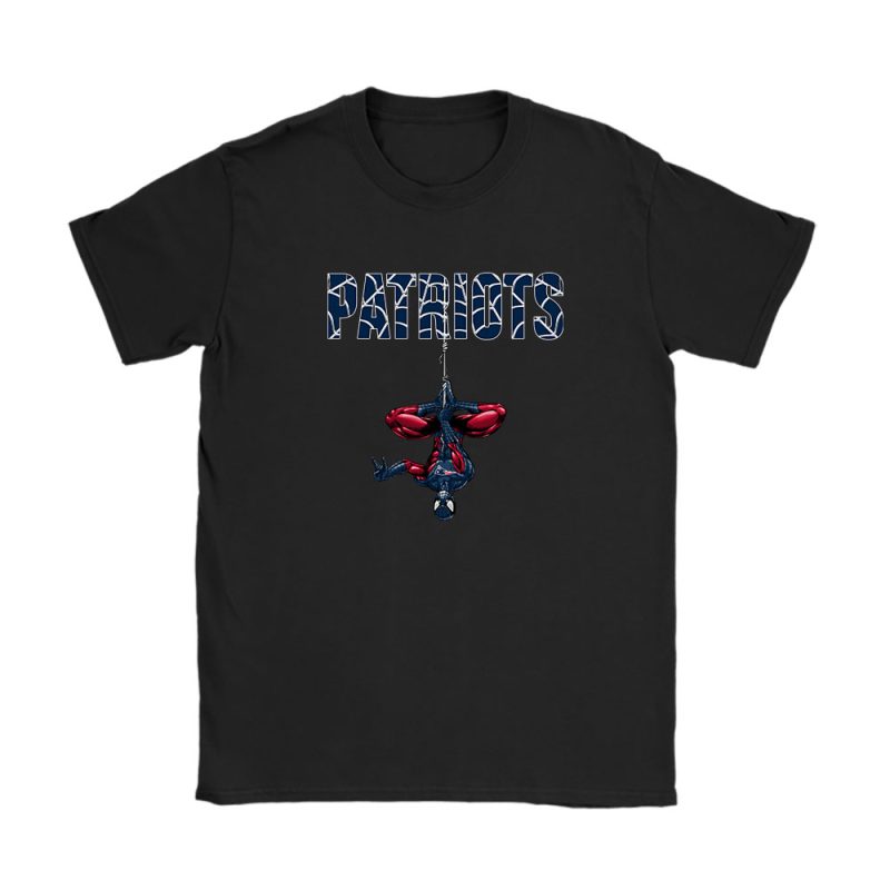 Spiderman NFL New England Patriots Unisex T-Shirt Cotton Tee TAT7319