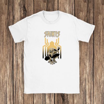 Spiderman NFL New Orleans Saints Brand Unisex T-Shirt Cotton Tee TAT6592