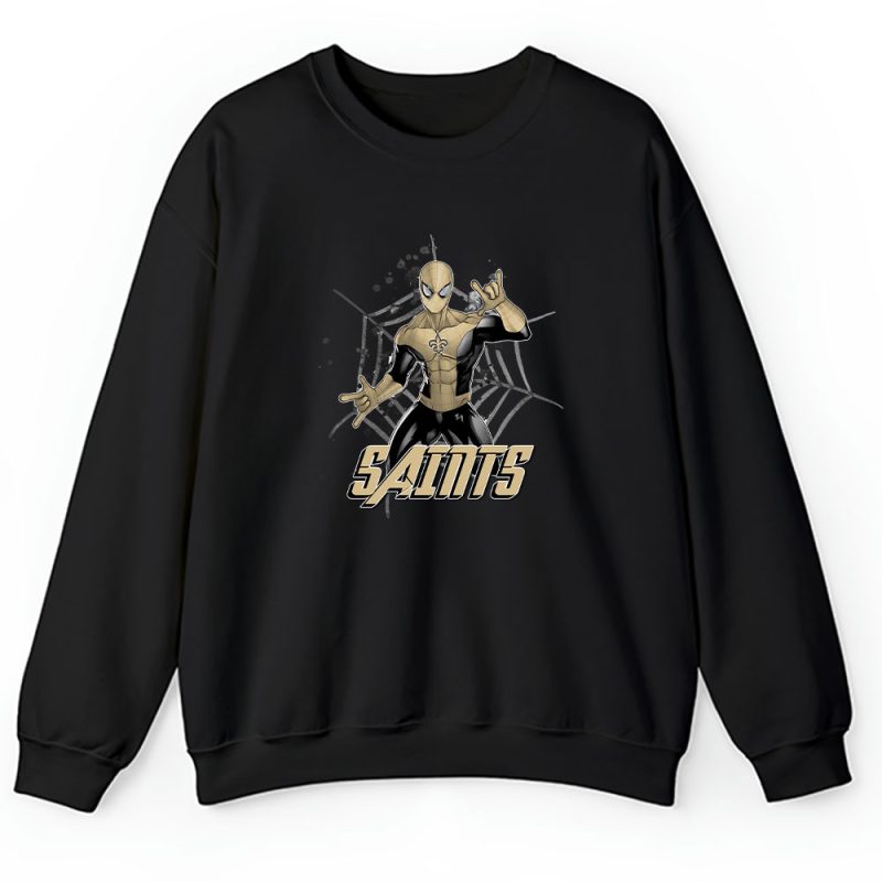 Spiderman NFL New Orleans Saints Unisex Sweatshirt TAS7322