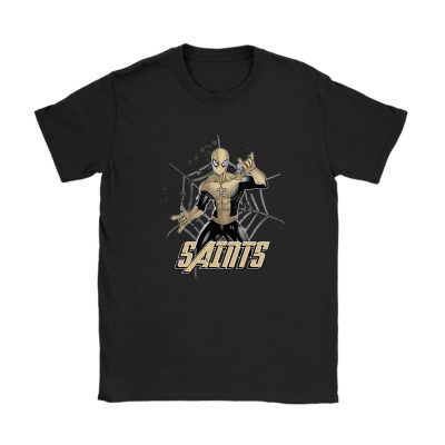 Spiderman NFL New Orleans Saints Unisex T-Shirt Cotton Tee TAT7322