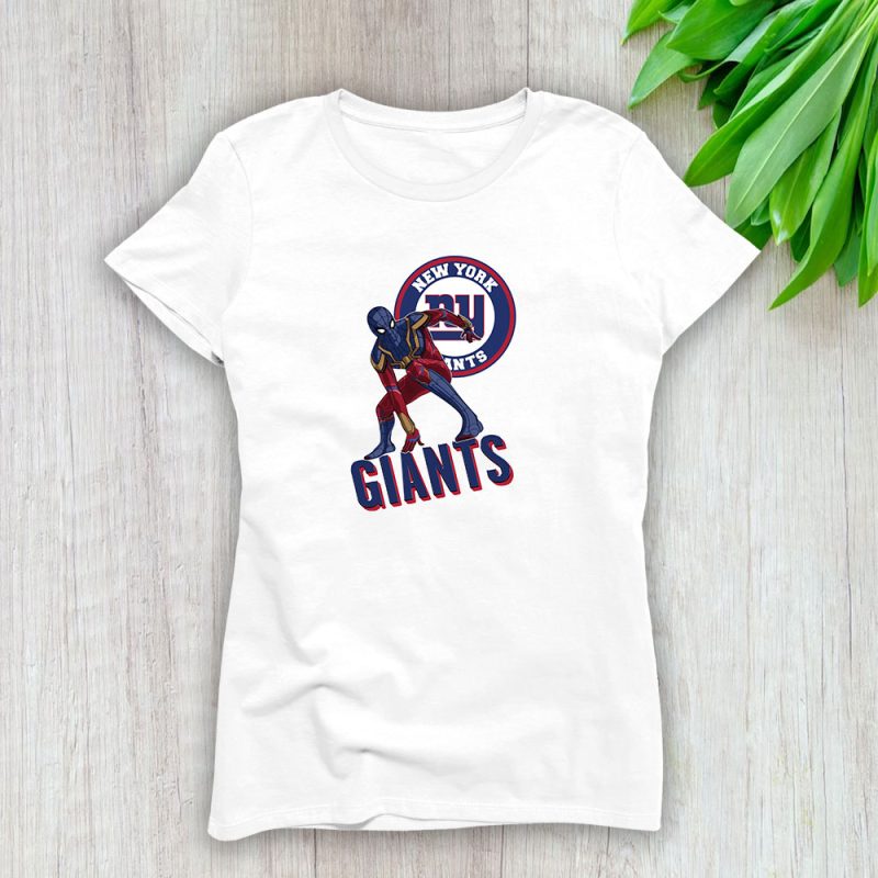 Spiderman NFL New York Giants Lady T-Shirt Women Cotton Tee TLT7679
