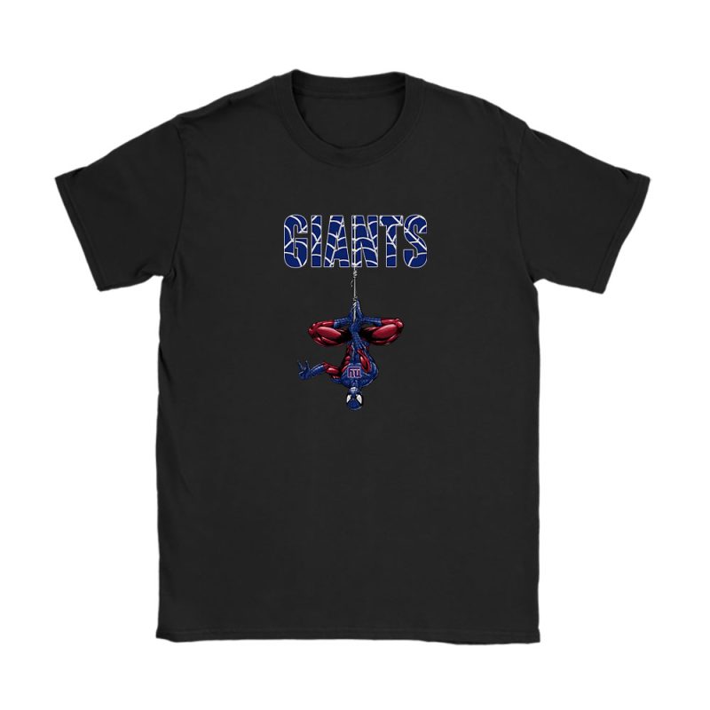 Spiderman NFL New York Giants Unisex T-Shirt Cotton Tee TAT7306