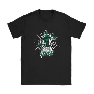 Spiderman NFL New York Jets Unisex T-Shirt Cotton Tee TAT7308