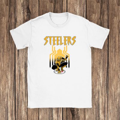 Spiderman NFL Pittsburgh Steelers Brand Unisex T-Shirt Cotton Tee TAT6594