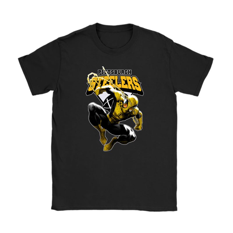 Spiderman NFL Pittsburgh Steelers Unisex T-Shirt TAT5342