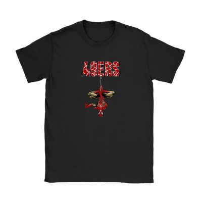 Spiderman NFL San Francisco 49ers Unisex T-Shirt Cotton Tee TAT7382