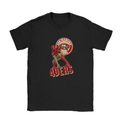 Spiderman NFL San Francisco 49ers Unisex T-Shirt Cotton Tee TAT7697
