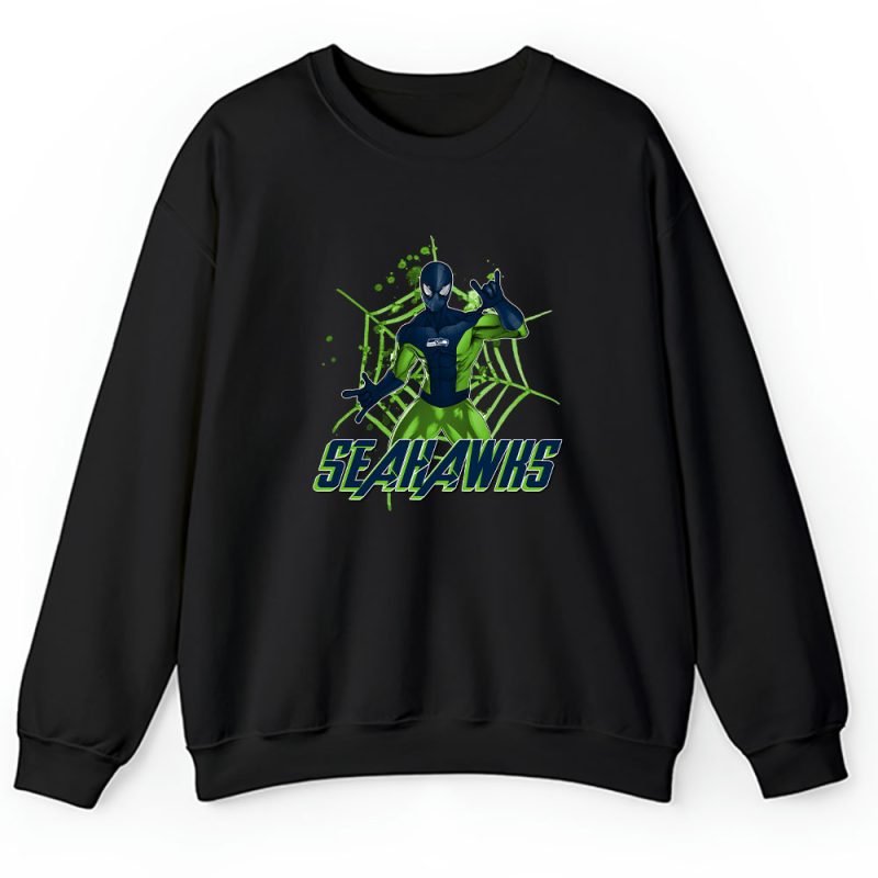 Spiderman NFL Seattle Seahawks Unisex Sweatshirt TAS7396