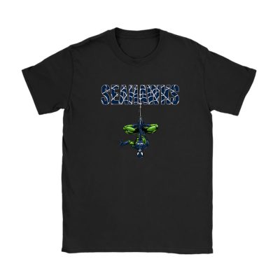 Spiderman NFL Seattle Seahawks Unisex T-Shirt Cotton Tee TAT7397