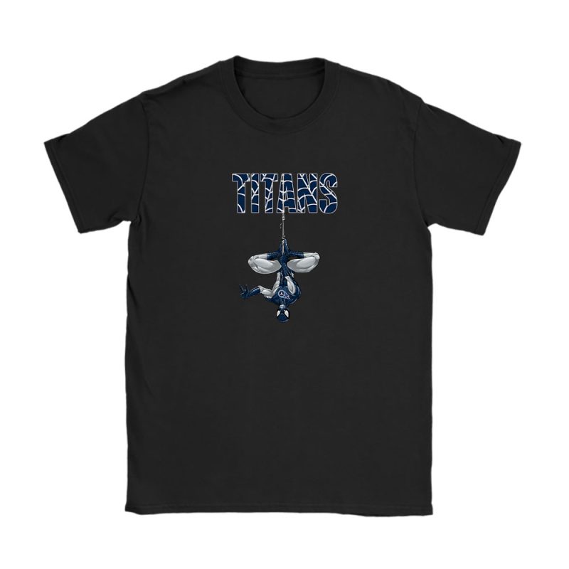 Spiderman NFL Tennessee Titans Unisex T-Shirt Cotton Tee TAT7412