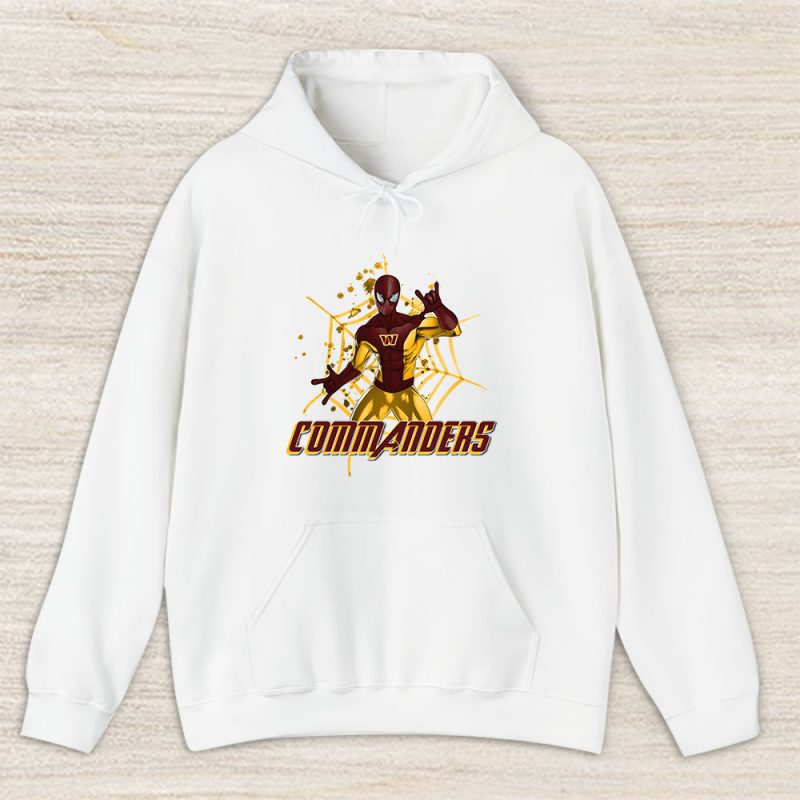 Spiderman NFL Washington Commanders Unisex Hoodie TAH7417