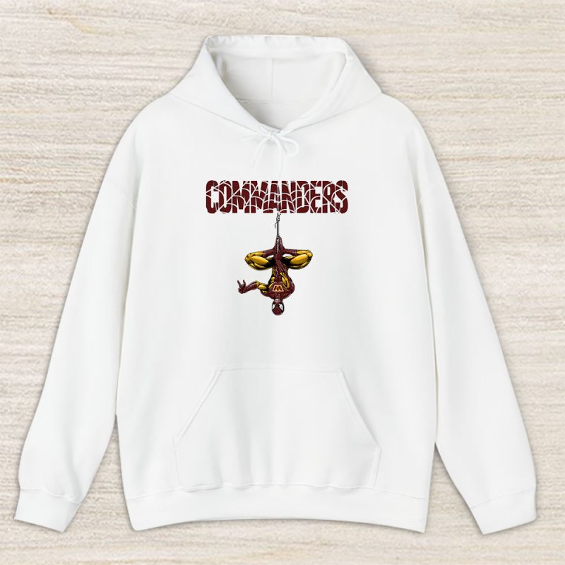 Spiderman NFL Washington Commanders Unisex Hoodie TAH7418