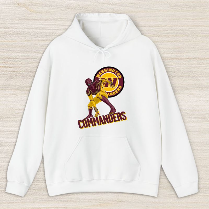 Spiderman NFL Washington Commanders Unisex Hoodie TAH7705