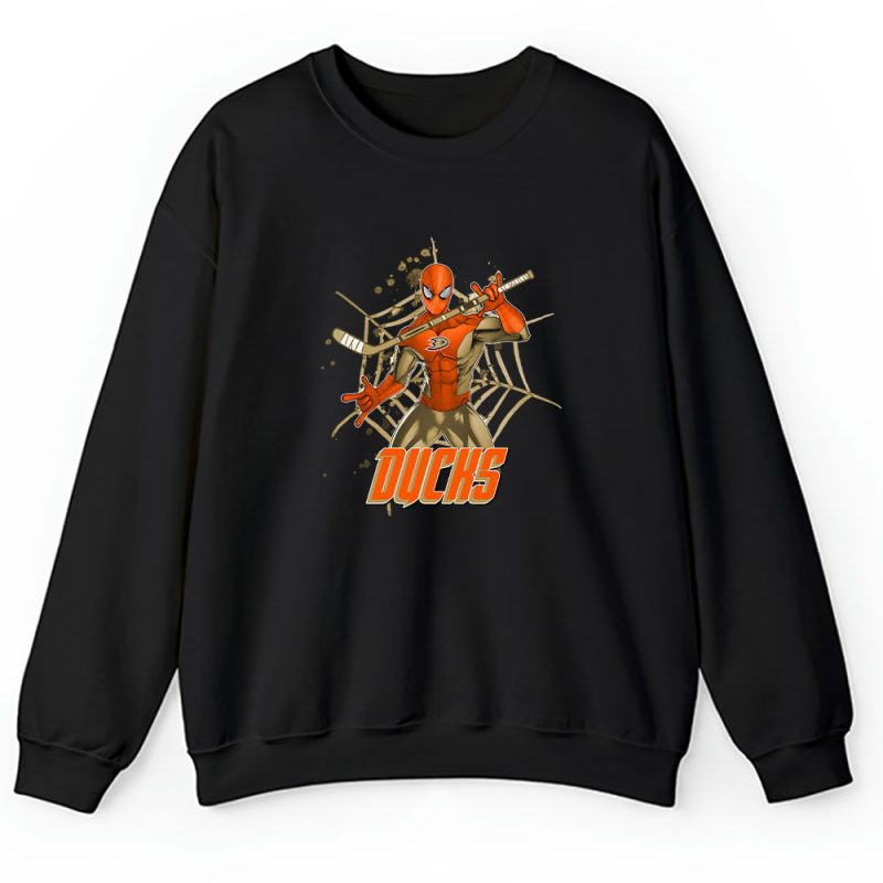 Spiderman NHL Anaheim Ducks Unisex Sweatshirt TAS7103