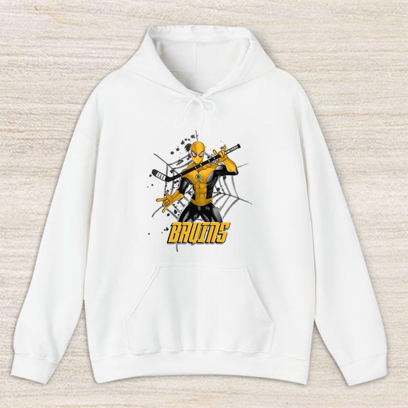 Spiderman NHL Boston Bruins Unisex Hoodie TAH7127