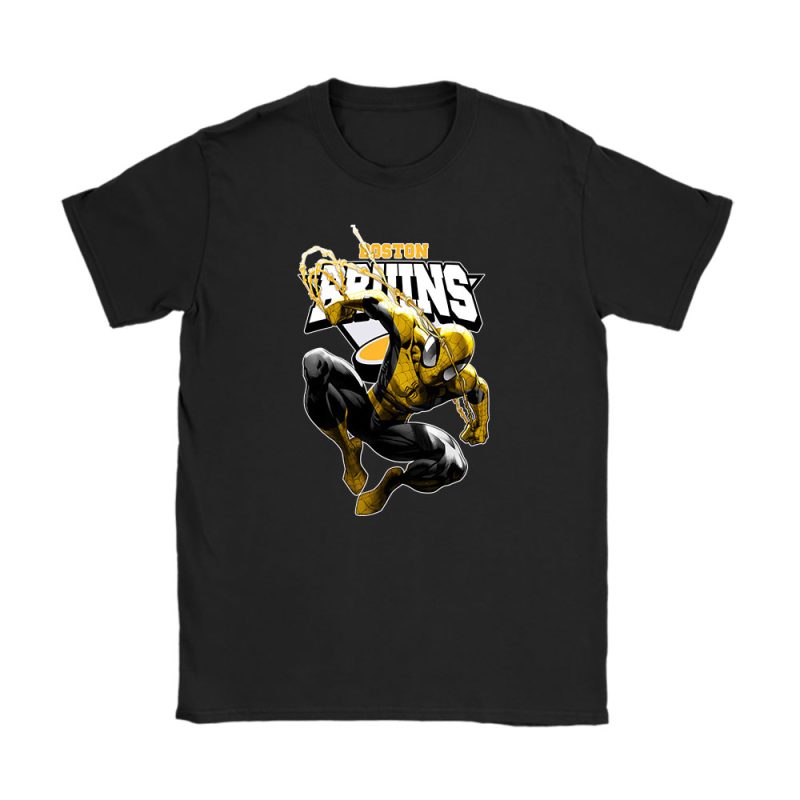 Spiderman NHL Boston Bruins Unisex T-Shirt TAT5293