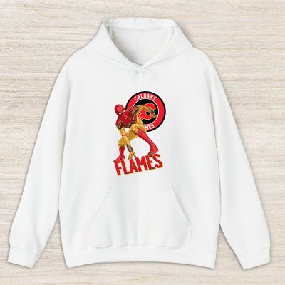 Spiderman NHL Calgary Flames Unisex Hoodie TAH8364