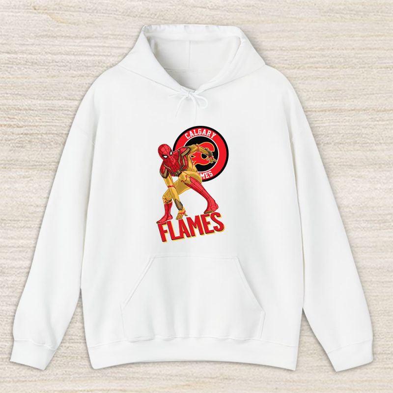 Spiderman NHL Calgary Flames Unisex Hoodie TAH8364