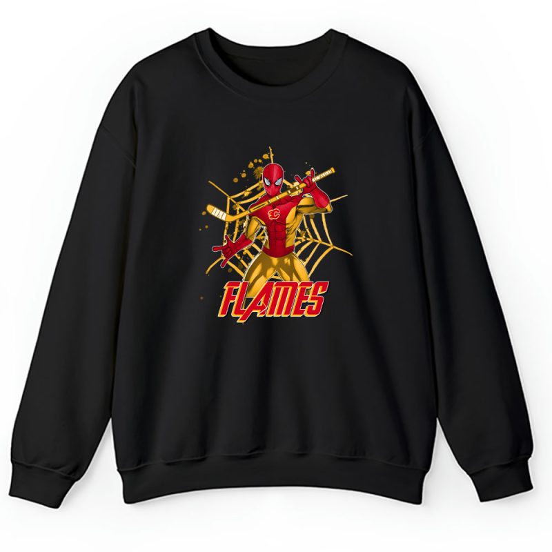 Spiderman NHL Calgary Flames Unisex Sweatshirt TAS7161