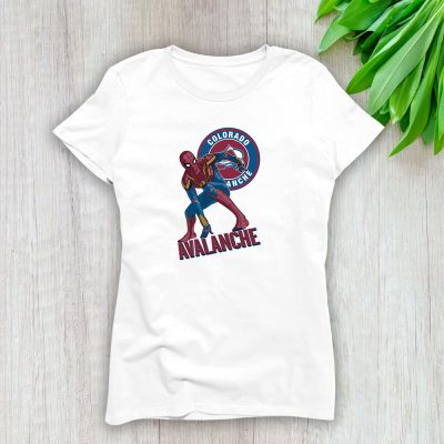 Spiderman NHL Colorado Avalanche Lady T-Shirt Women Tee LTL8358