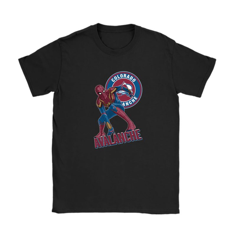 Spiderman NHL Colorado Avalanche Unisex T-Shirt Cotton Tee TAT8358