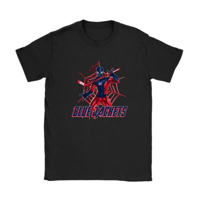 Spiderman NHL Columbus Blue Jackets Unisex T-Shirt Cotton Tee TAT7168