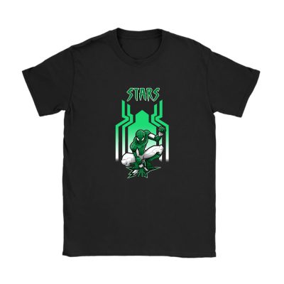 Spiderman NHL Dallas Stars Unisex T-Shirt Cotton Tee TAT7654