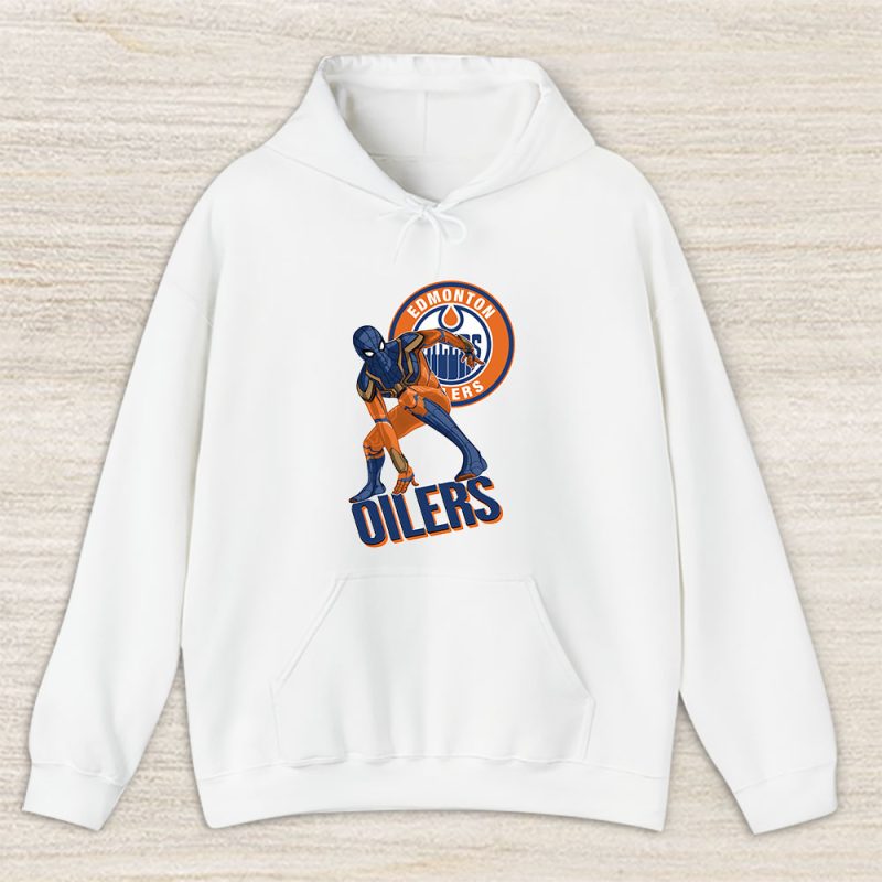 Spiderman NHL Edmonton Oilers Unisex Hoodie TAH8383