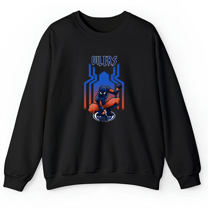 Spiderman NHL Edmonton Oilers Unisex Sweatshirt TAS7656